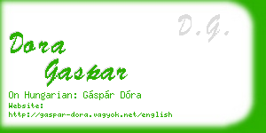 dora gaspar business card